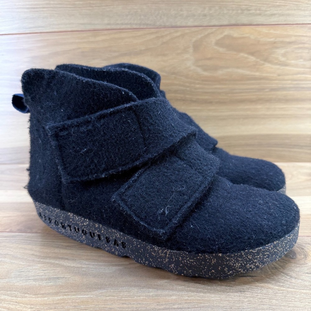 ASPORTUGUESAS Case Boot Black 9 9.5 EU 40 Wool Rubber Comfort Cork - Picture 2 of 13